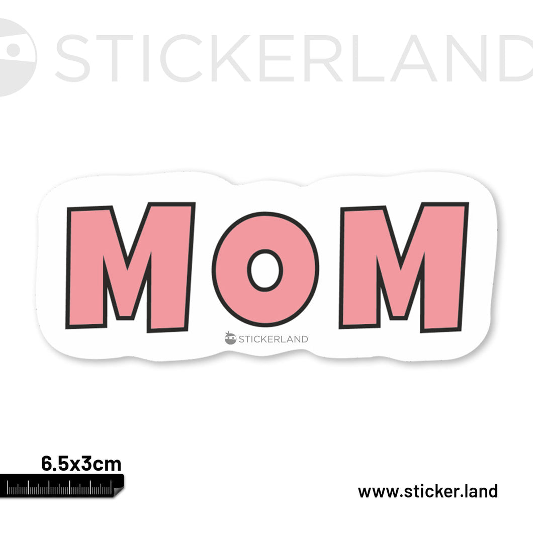 Stickerland India Mom Sticker 6.5x3 CM (Pack of 1)